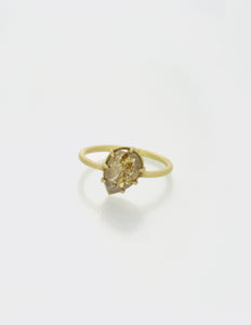 Orange diamond ring